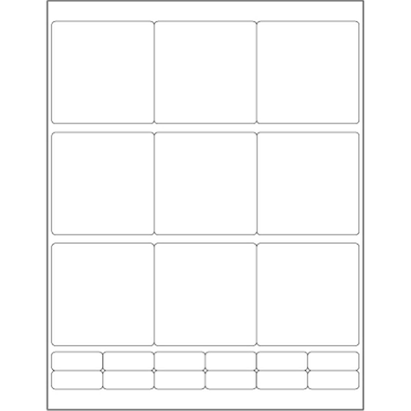 Bondad 2.75 x 2.75 in. White Rectangle Laser Labels, 900PK BO2821286